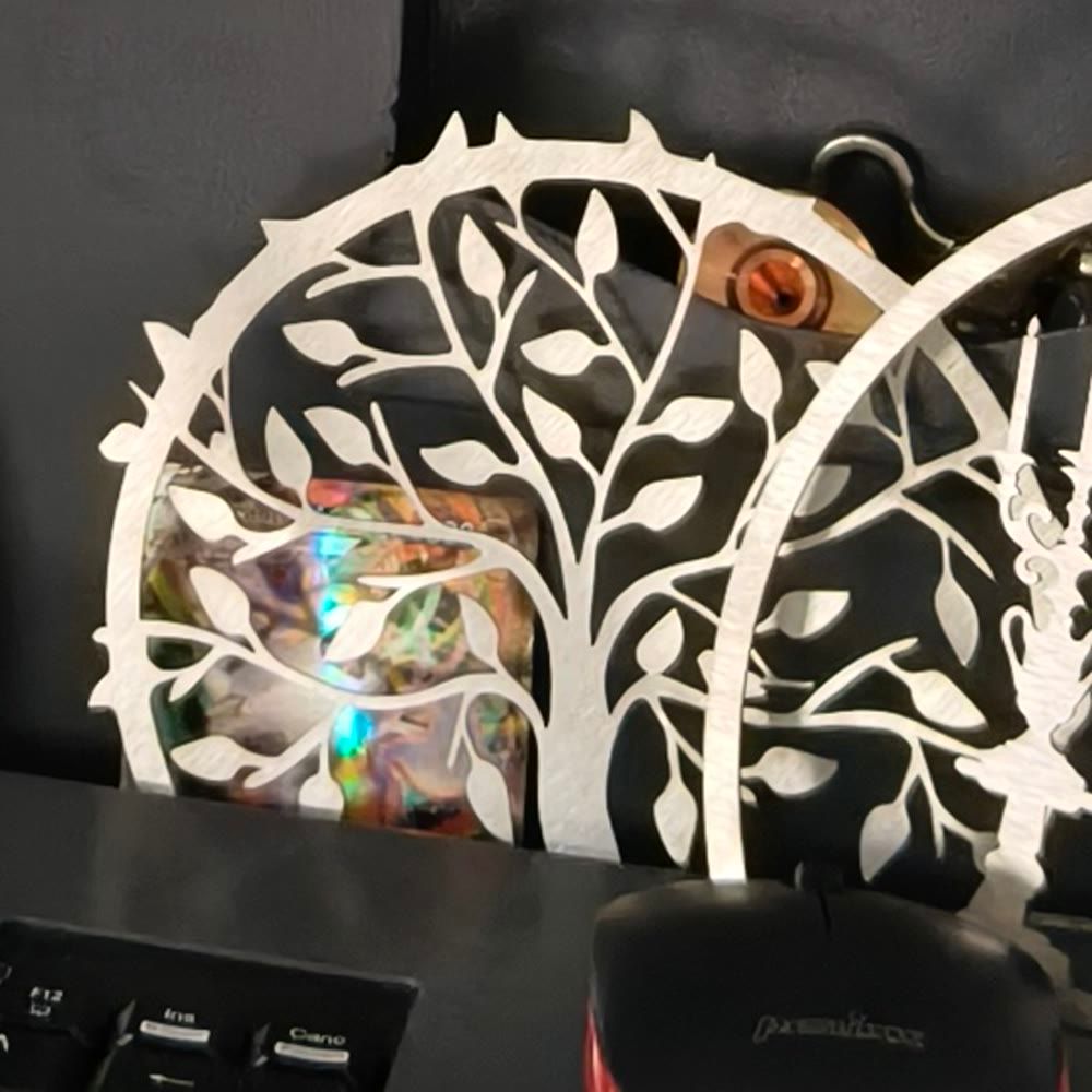 Albero della vita in acciaio tagliato al laser